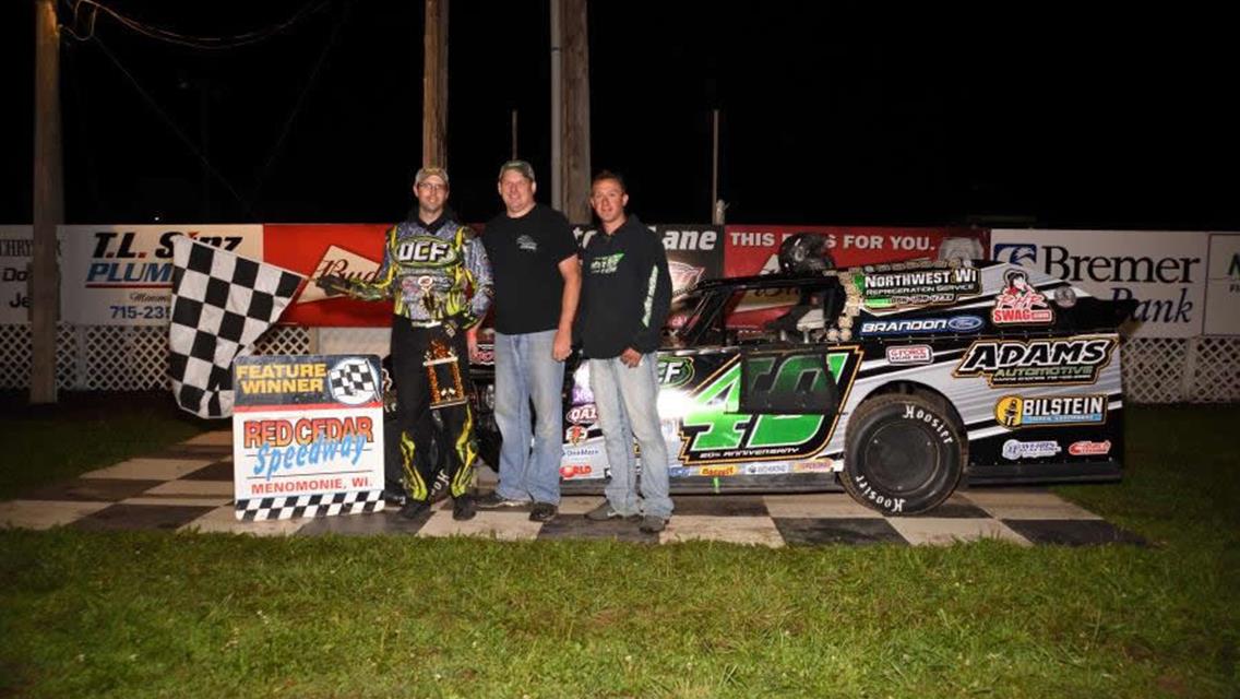 Buzzy Adams Sweeps at Red Cedar Speedway