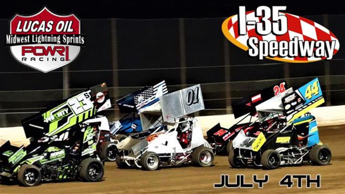 Stanley Kreisel Stretches the Field at I-35 Speedway with POWRi MLS