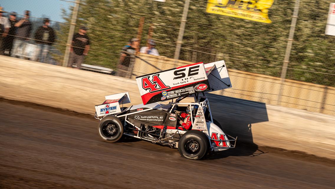 Dominic Scelzi Produces Top-10 World of Outlaws Outing at Bakersfield Speedway