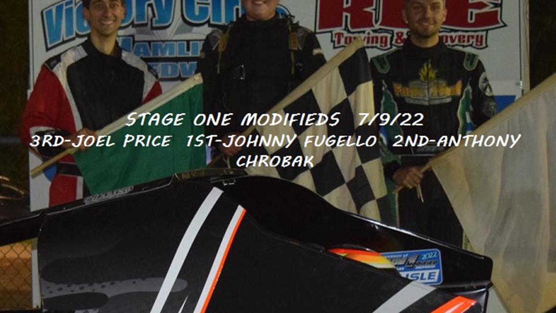 7/9/22 Stage One Modifieds Results