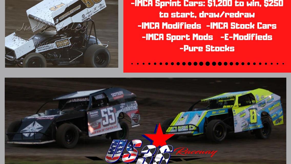 IMCA Sprint Cars Headline US 36 Raceway Racing August 7