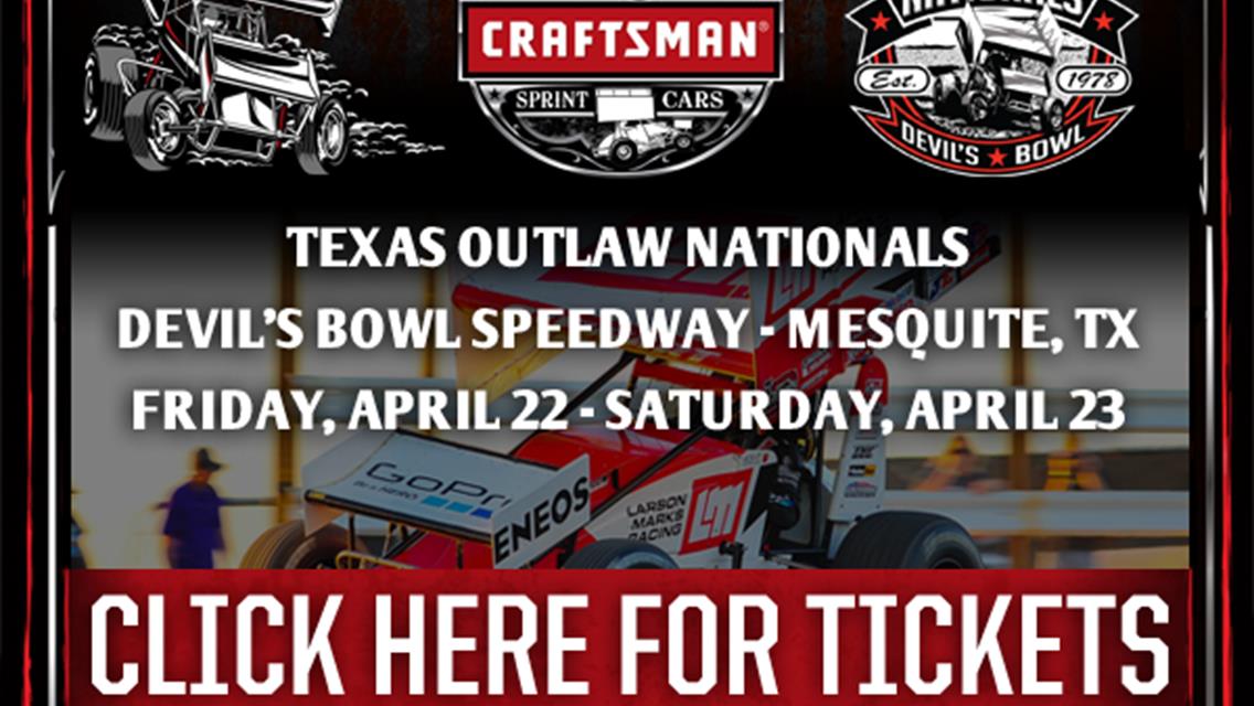 WoO Devil&#39;s Bowl Speedway April 22-23 Get Your Tickets Now!