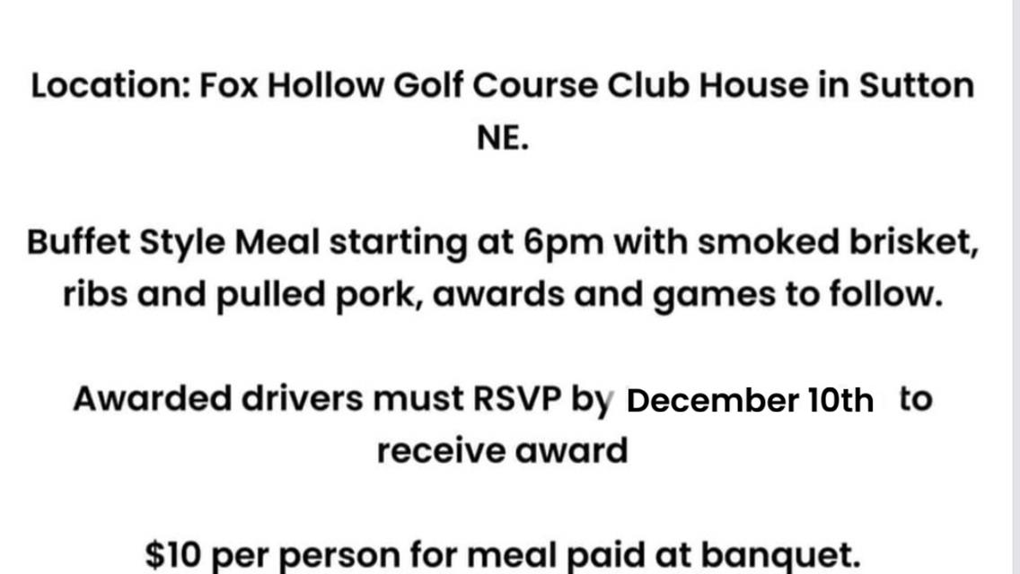 Banquet date change to January 18th