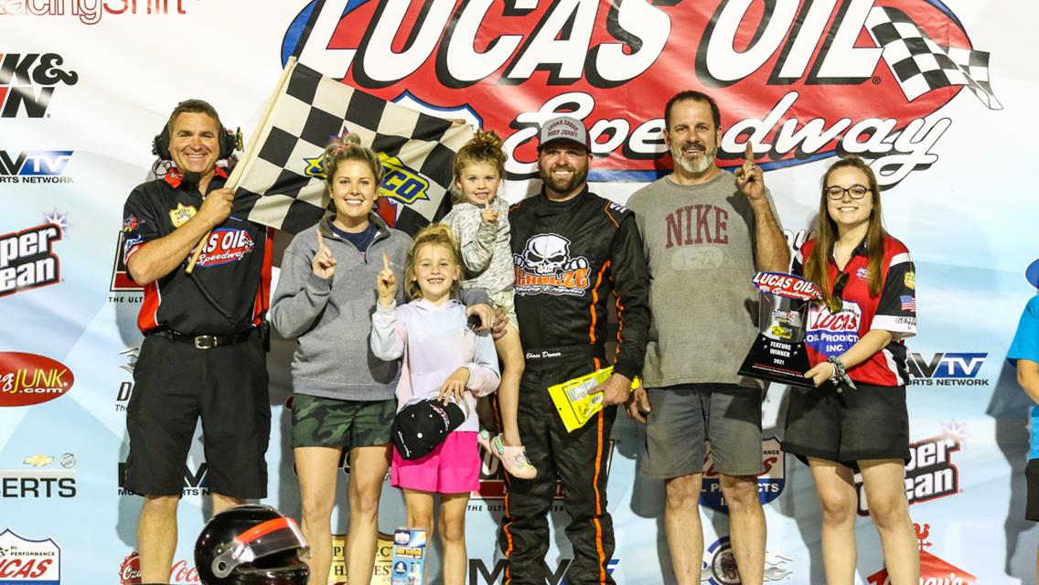 Lucas Oil Speedway Spotlight: Domer relishes latest USRA Modified win as family affair