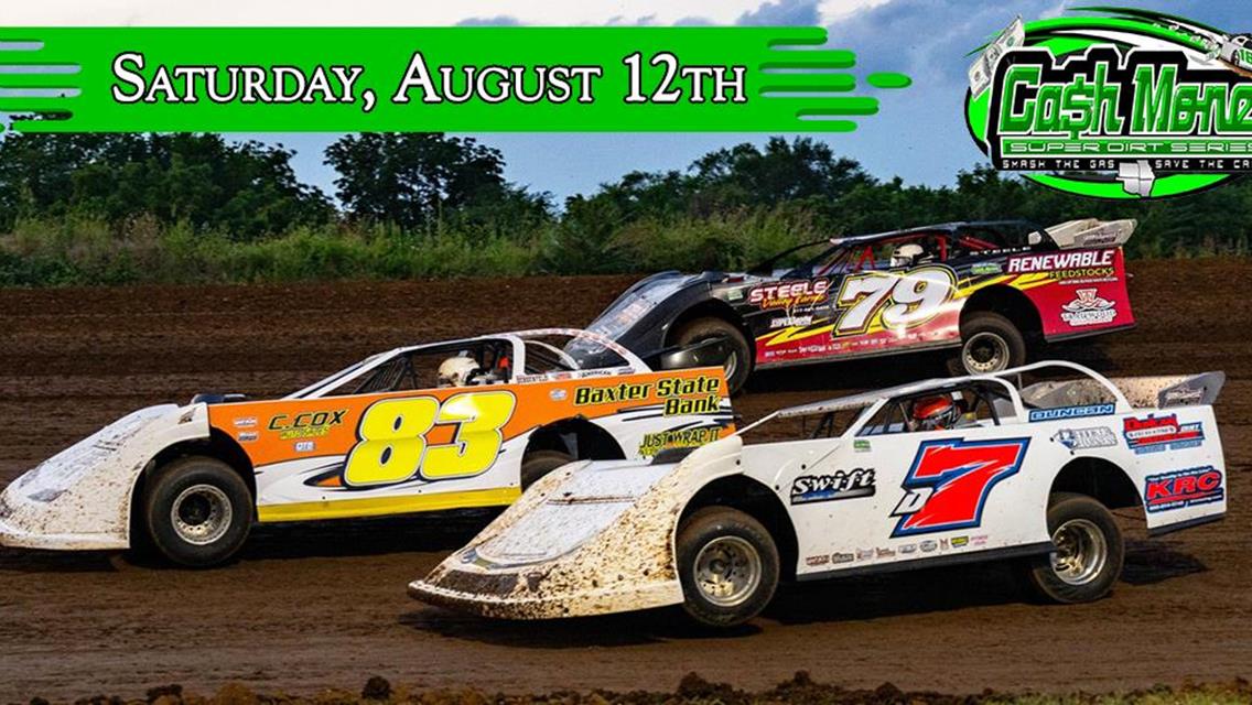 Second Seasonal Cash Money Late Model Visit to Lake Ozark Speedway on August 12th