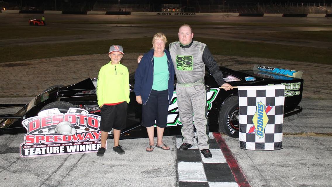 Grimm honors Steele with victory at Desoto Speedway