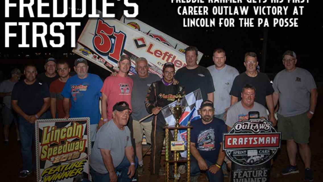 Rahmer Sends Lincoln Speedway into Pandemonium with 1st Career Outlaw Win
