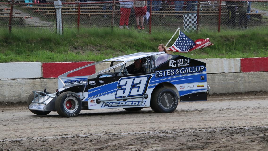 Jordan Fornwalt 3rd different winner in the Sabil &amp; Sons DIRTcar Sportsman Modifieds Devon Spinks wins first Triple Crown winning his heat race, semi