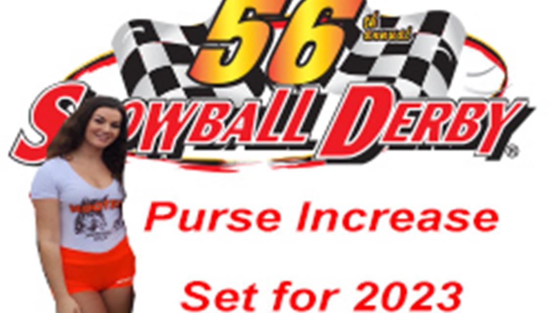 Bigger Purse Payout Announced for Snowball Derby presented by Hooters.