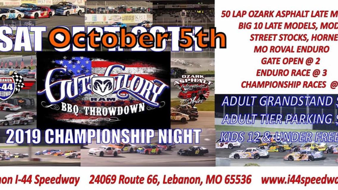 Championship Night is Setup for a “Throwdown” at Lebanon I-44 Speedway