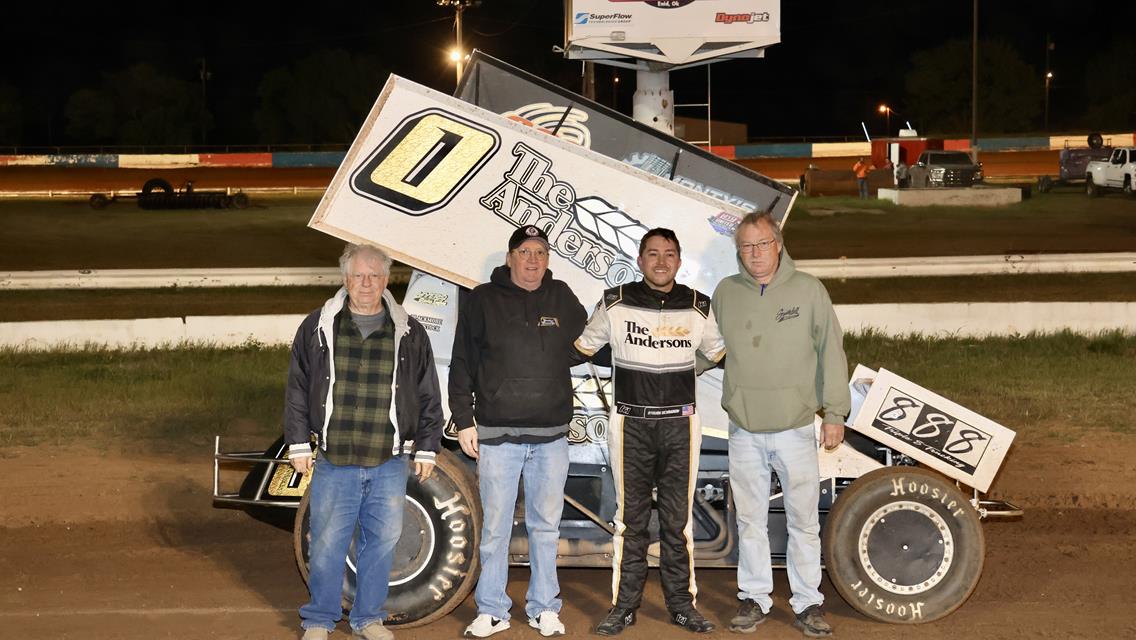 Richardson Snaps Winless Drought, Claims Barn Burner at Enid Speedway