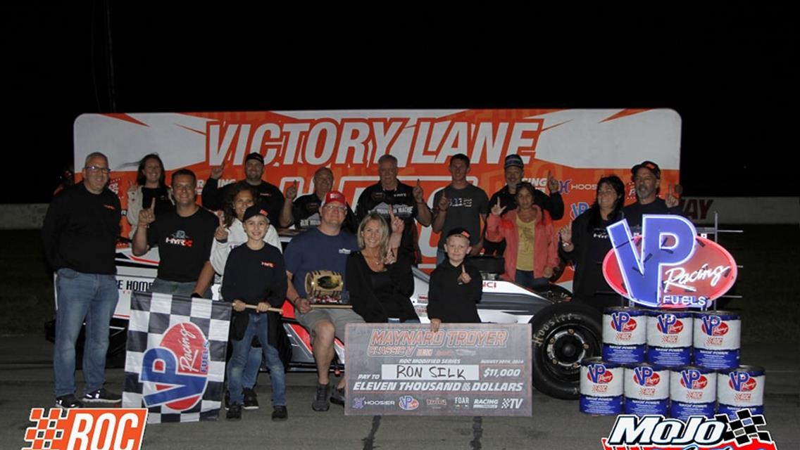 RON SILK SCORES FIRST-EVER RACE OF CHAMPIONS VICTORY AT SPENCER SPEEDWAY IN MAYNARD TROYER CLASSIC V THIS PAST FRIDAY