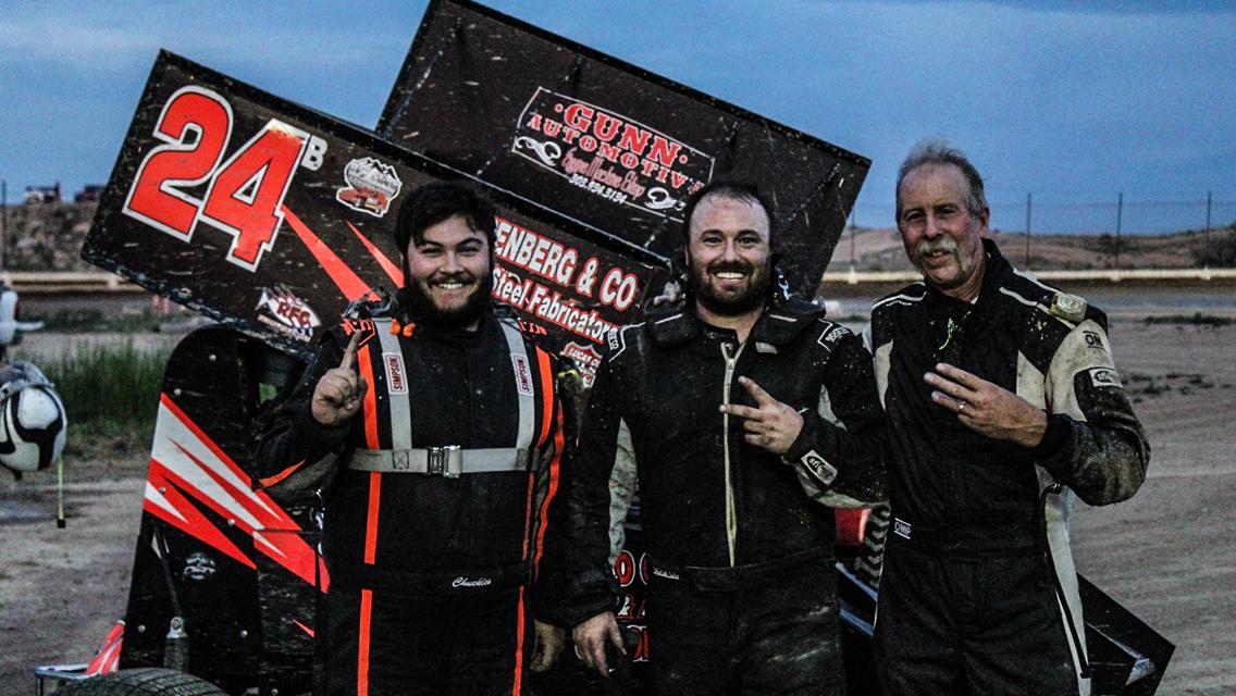 Johnny Boos Remains Perfect in POWRi Rocky Mountain Lightning Sprint Wins