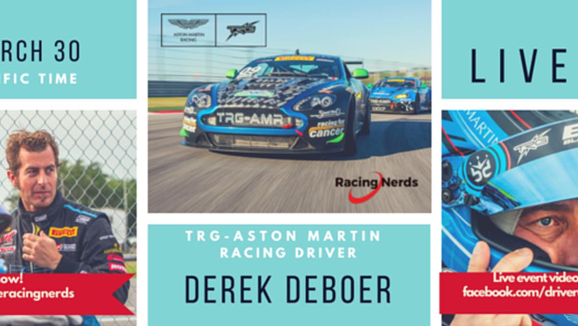 Fancy a live video Q&amp;A with Derek deBoer tomorrow?