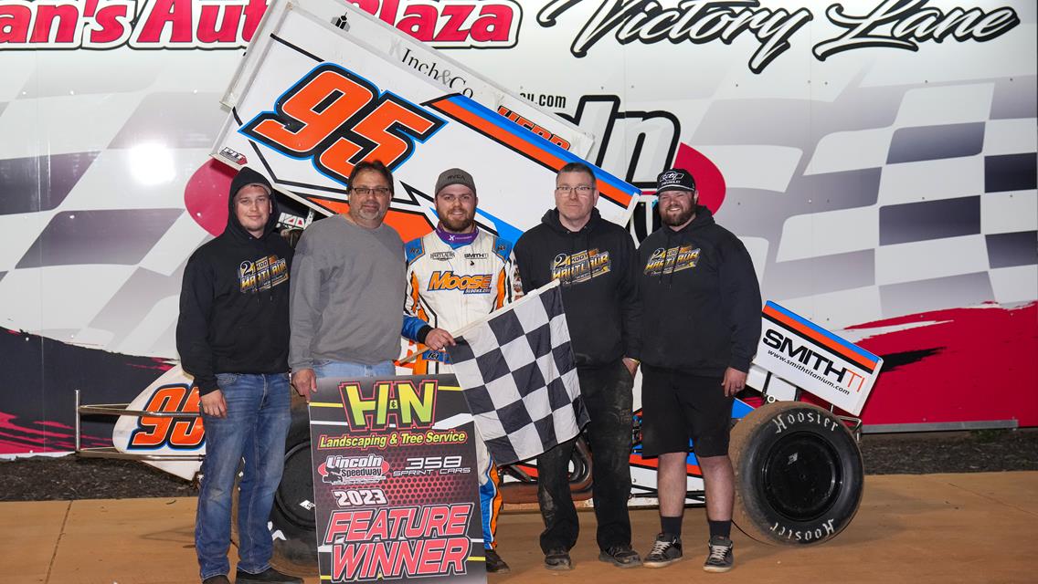 Kody Hartlaub Dominant in Lincoln Speedway 358 Sprint Victory