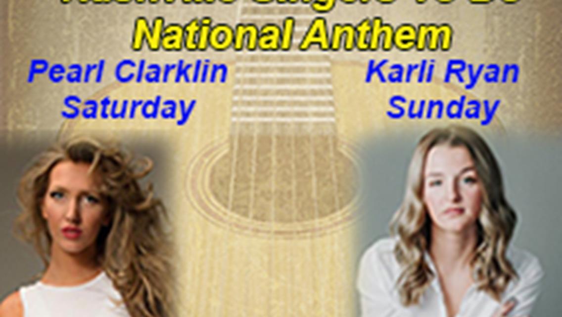 National Anthem Presenters for Snowflake Nite Saturday and Sunday Snowball Here From Nashville.