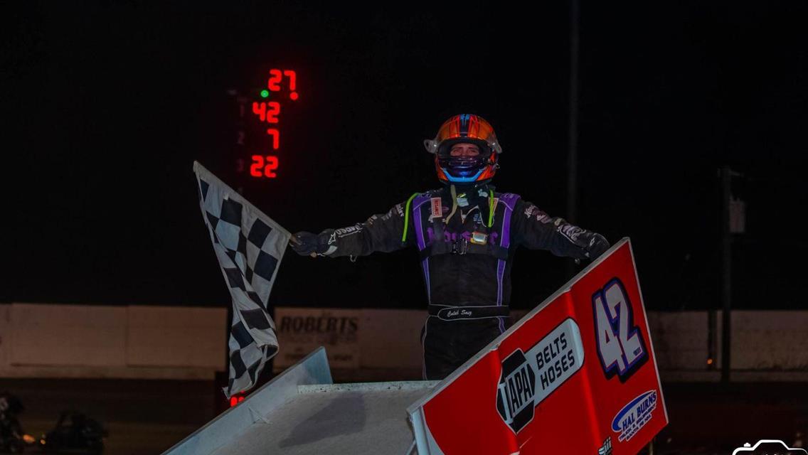 Rick Ziehl and Caleb Saiz Split Weekend Wins at Aztec Speedway with POWRi Desert Wing Sprints