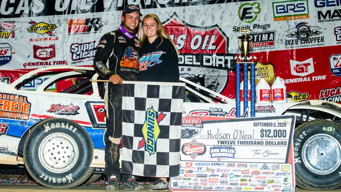 Hudson O’Neal Celebrates Birthday with a Lucas Oil Win at Portsmouth