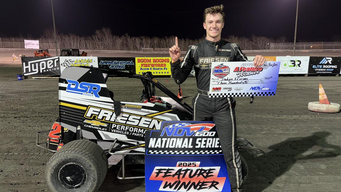 Friesen and Lane Land NOW600 National Wins at Gulf Coast Speedway on Friday!