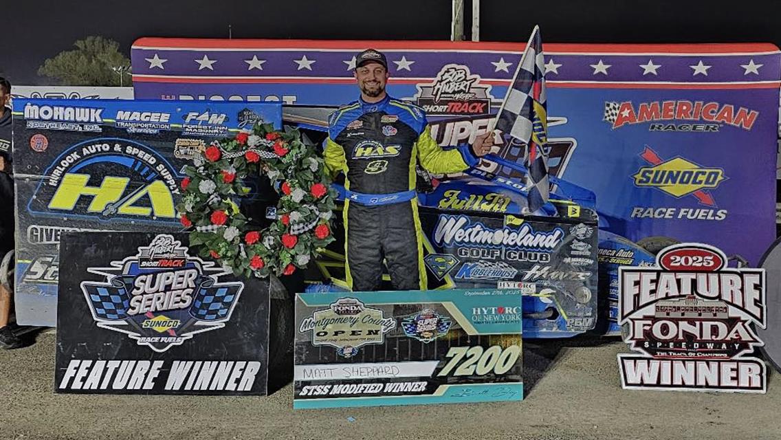SHEPPARD WINS MONTGOMERY COUNTY OPEN AT FONDA IN DOMINATING FASHION