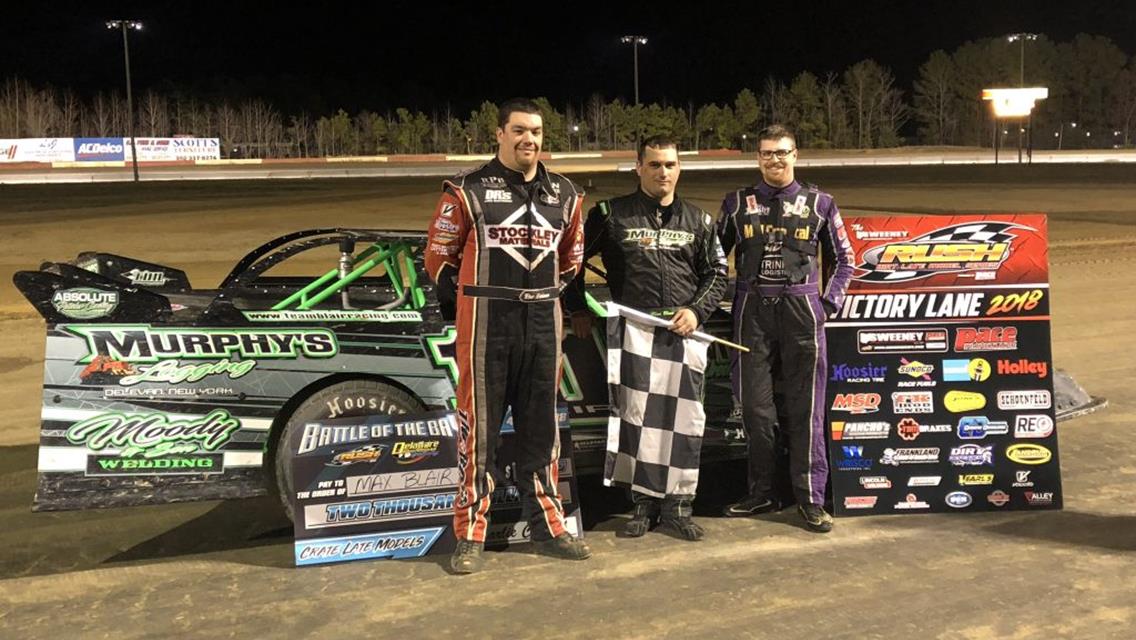 BLAIR SETS SAIL ON NIGHT ONE OF RUSH CRATE LATE MODEL â€œBATTLE OF THE BAYâ€?