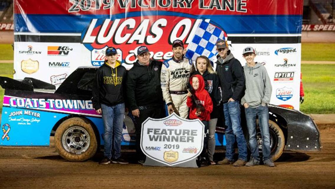 Coats captures headliner at Lucas Oil Speedway with Street Stocks feature win