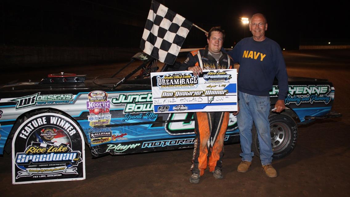 Tourville Breaks the Bank At Rice Lake Speedway; Wins $15,400 in “Little Dream