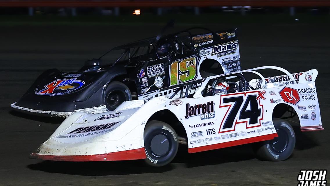 Farmer City Raceway (Farmer City, IL) – World of Outlaws Late Model Series – Illini 100 – April 11th-12th, 2025. (Josh James Artwork)