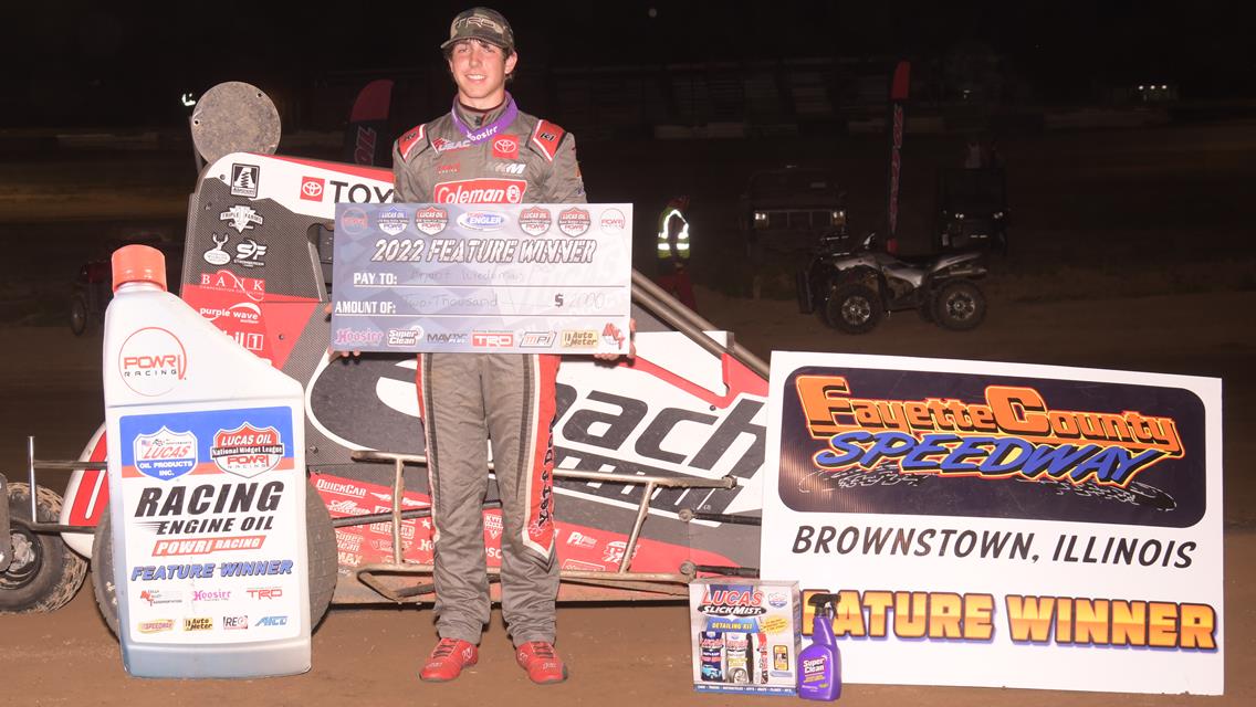 Wiedeman Wins Wild Fayette County Feature in POWRi National Midget League