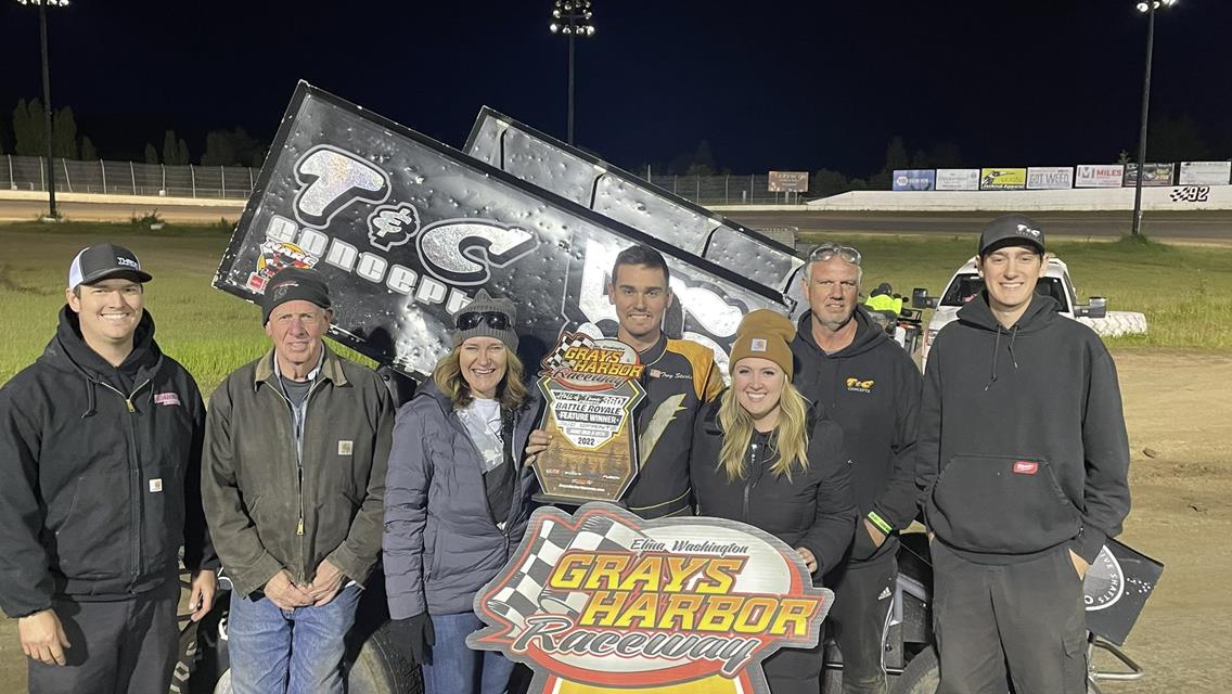 Starks Sweeps Grays Harbor Raceway Doubleheader and Records Top 10 During Dirt Cup Tune-Up at Skagit Speedway