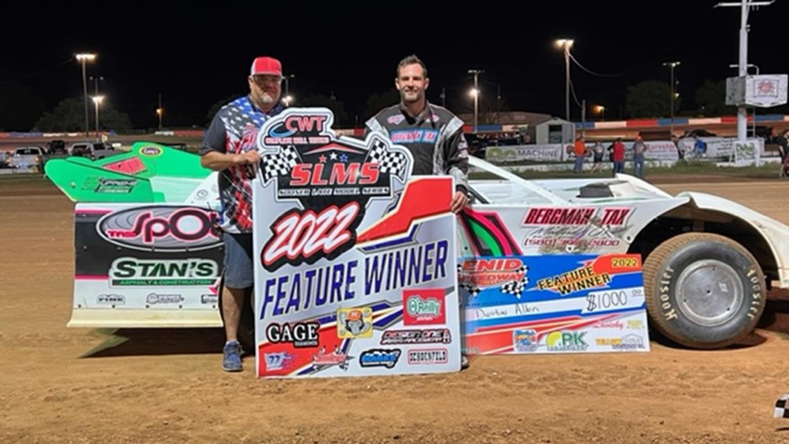 Allen turns back all challengers in Sooner Late Model victory at Enid Speedway