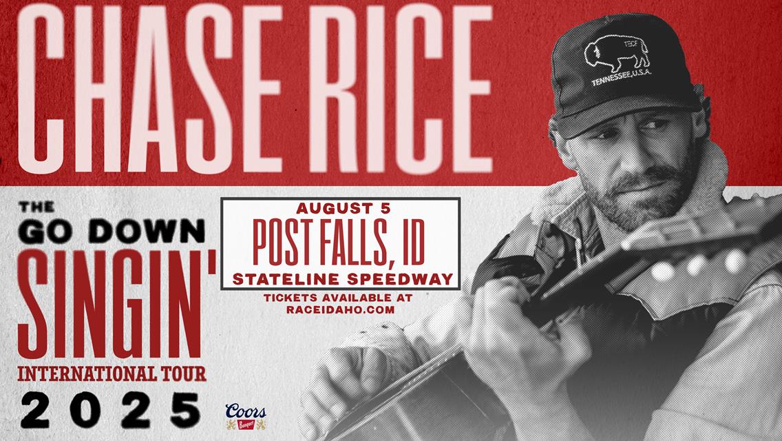 Chase Rice - Go Down Singin' International Tour 2025 comes to MØDE Stadium Stateline Speedway