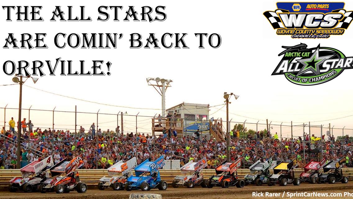 First of four Wayne County Speedway visits next for the Arctic Cat All Star Circuit of Champions