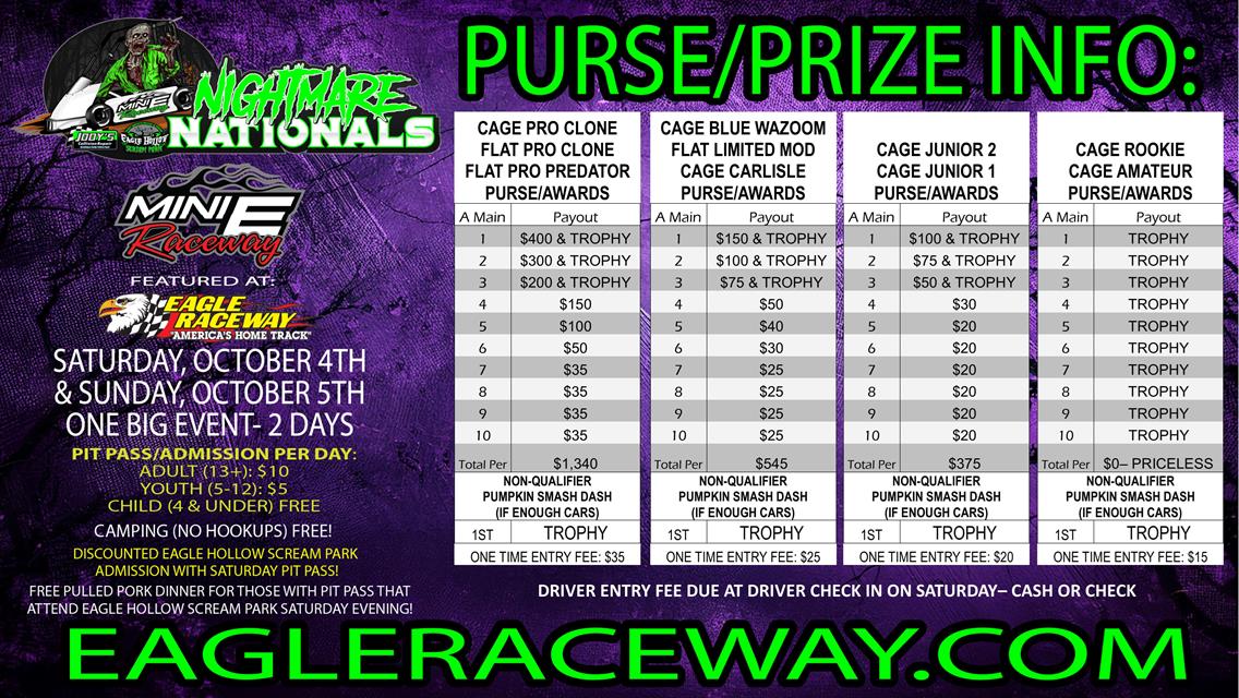 NIGHTMARE NATIONALS -Saturday, October 4th - Sunday, October 5th