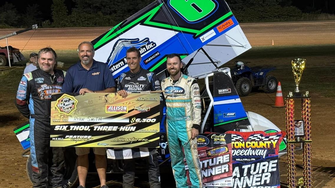 Ryan Smith Wins the $6,300 Walter Classic at Clinton County Speedway