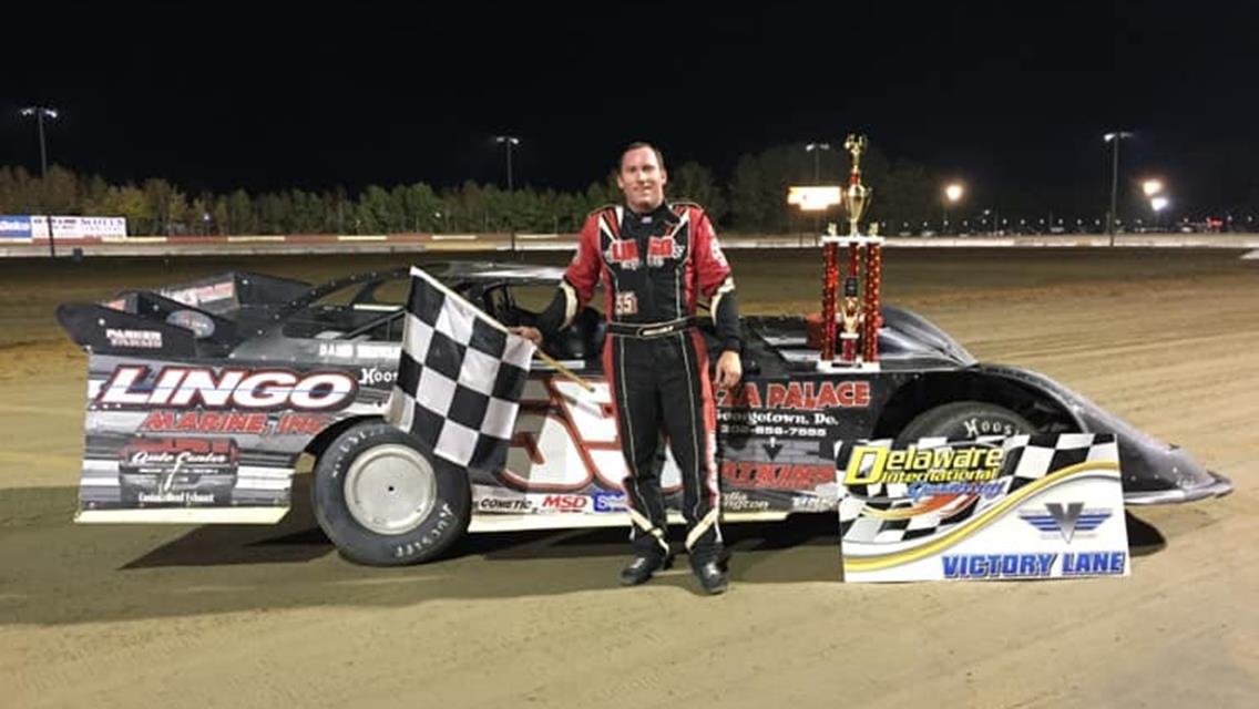 LINGO LEVELS THE COMPETITION TO CAPTURE FIRST DEL. STATE CHAMPIONSHIP SUPER LATE MODEL WIN