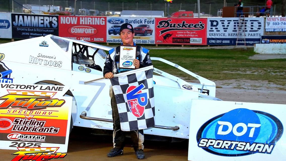 Hunter Hollenbeck Charges to Fulton Speedway Sportsman Win