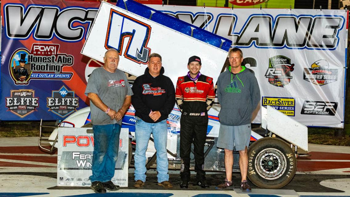 Colby Stubblefield Earns POWRi 305 Sprint Win at Texas Motor Speedway Dirt Track