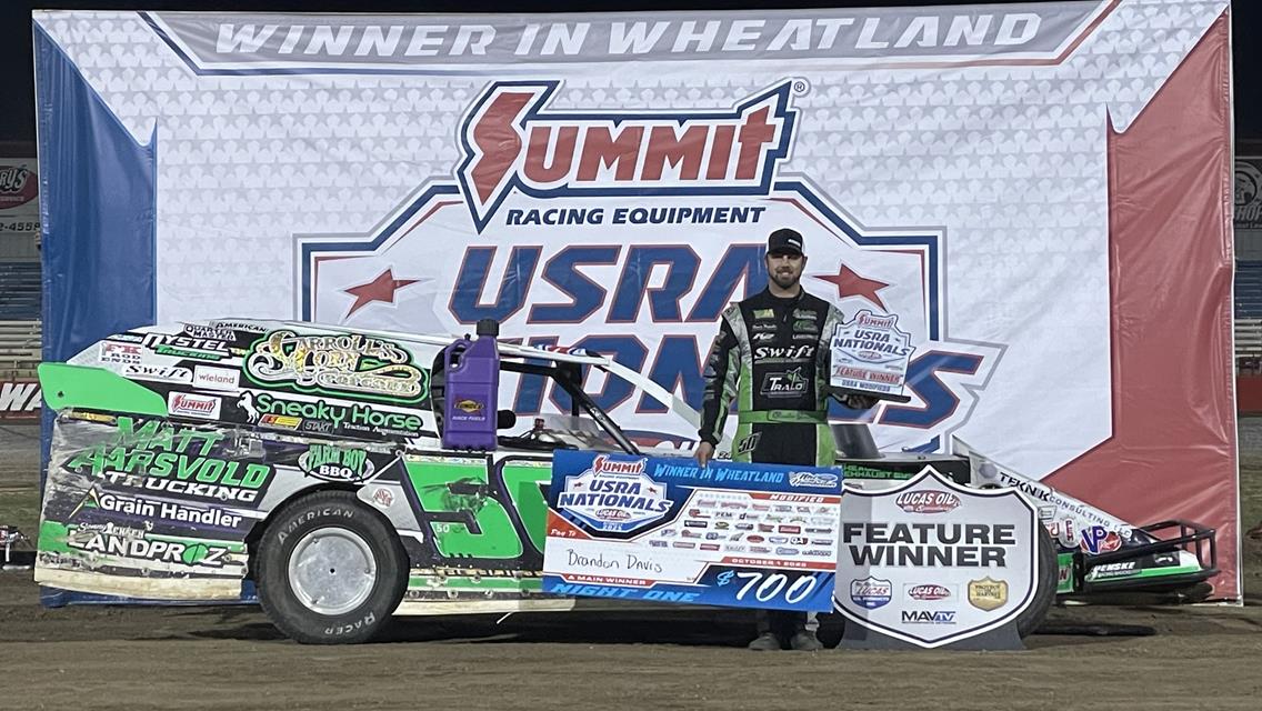 Davis, Turner, Custer score Night One wins in USRA Nationals at Lucas Oil Speedway