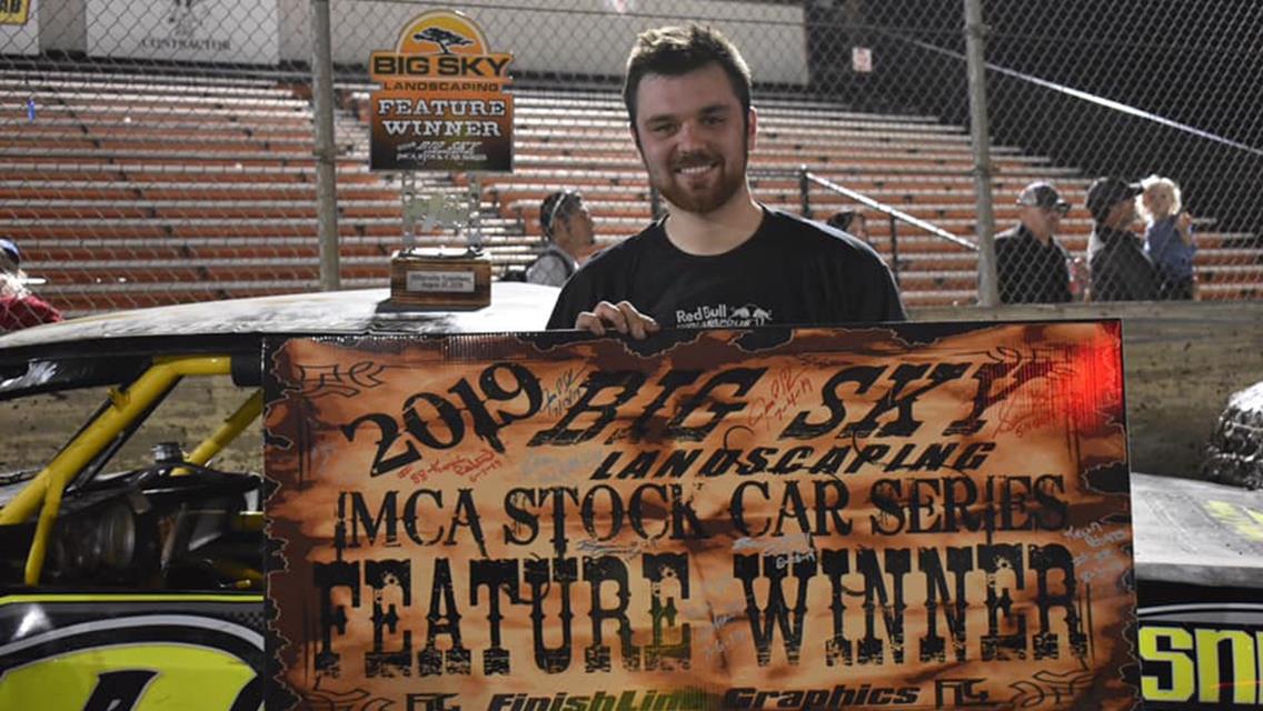 Brian Cronk Wins Second Big Sky Landscaping IMCA Stock Car Series Event Of 2019