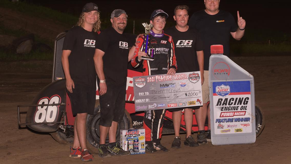 Crews Captures First POWRi Win &amp; Becomes Youngest Winner in League History