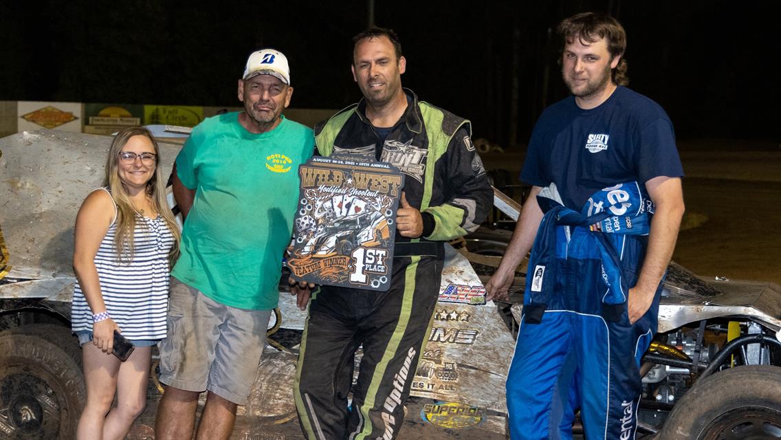 Williamson Scores Second Win In Round 5 Of Wild West Modified Shootout; Peery Earns Third Trophy