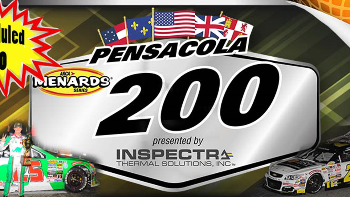 Pensacola To Host ARCA 200 Presented by Inspectra Thermal Solutions on Oct. 10th.