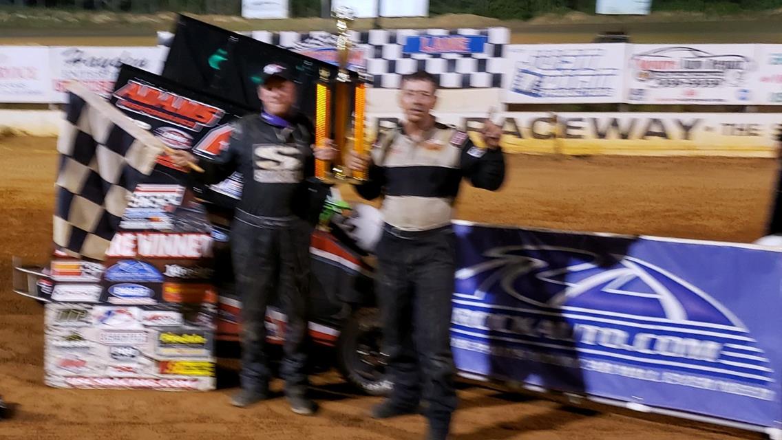 Coby Adams wins the USCS Powri Outlaw Micro Finale at Southern Raceway