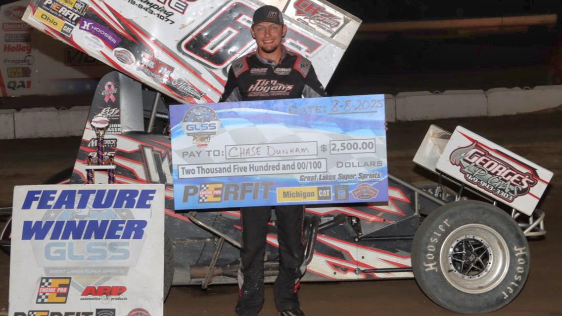 Howl at the Moon! Chase Dunham Wins First Career GLSS Race Friday at Hartford Speedway