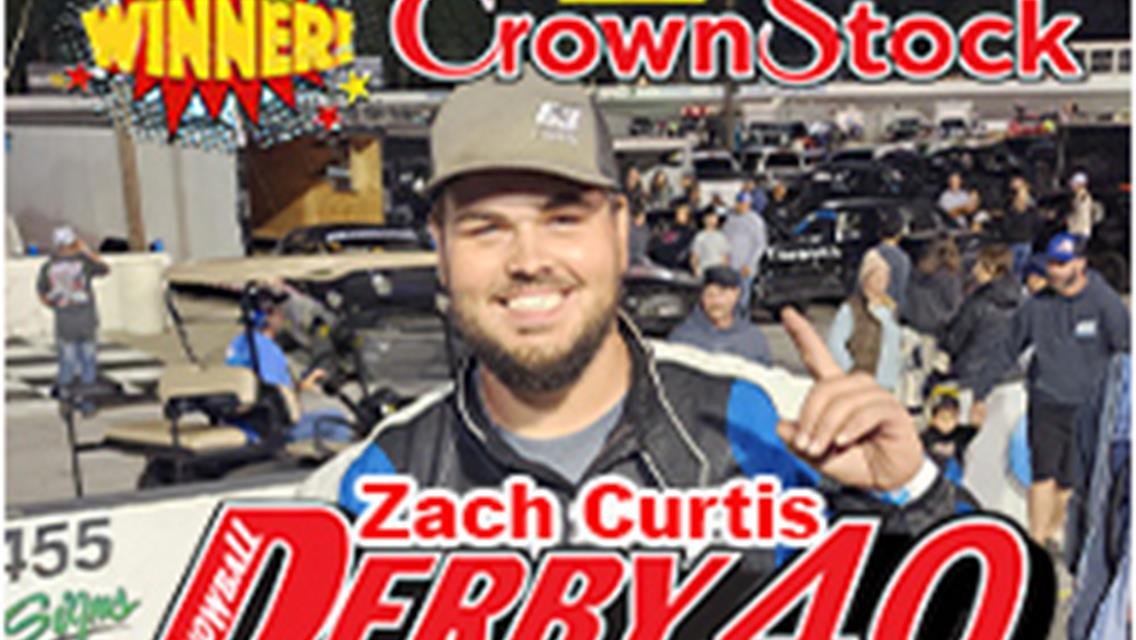 CORDER&#39;S RECAP; Zachary Curtis Wins, Led Every Lap for the Snowball Trophy and $1,250.