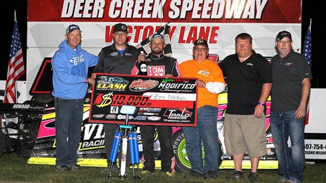 Dream race for DeVilbiss ends with trophy, $10,000 IMCA Modified Harris Clash payday