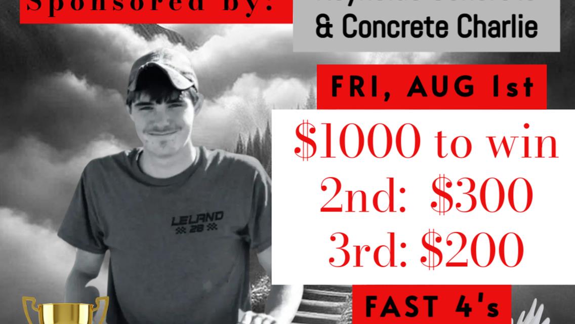 Let&#39;s chase the checkers for Leland. $1000.00 to win Fast 4&#39;s