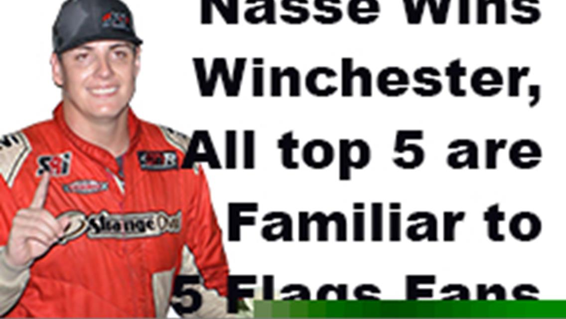 NASSE WINS WINCHESTER 400,HE&#39;LL BE HERE FOR SNOWBALL &amp; SNOWFLAKE.