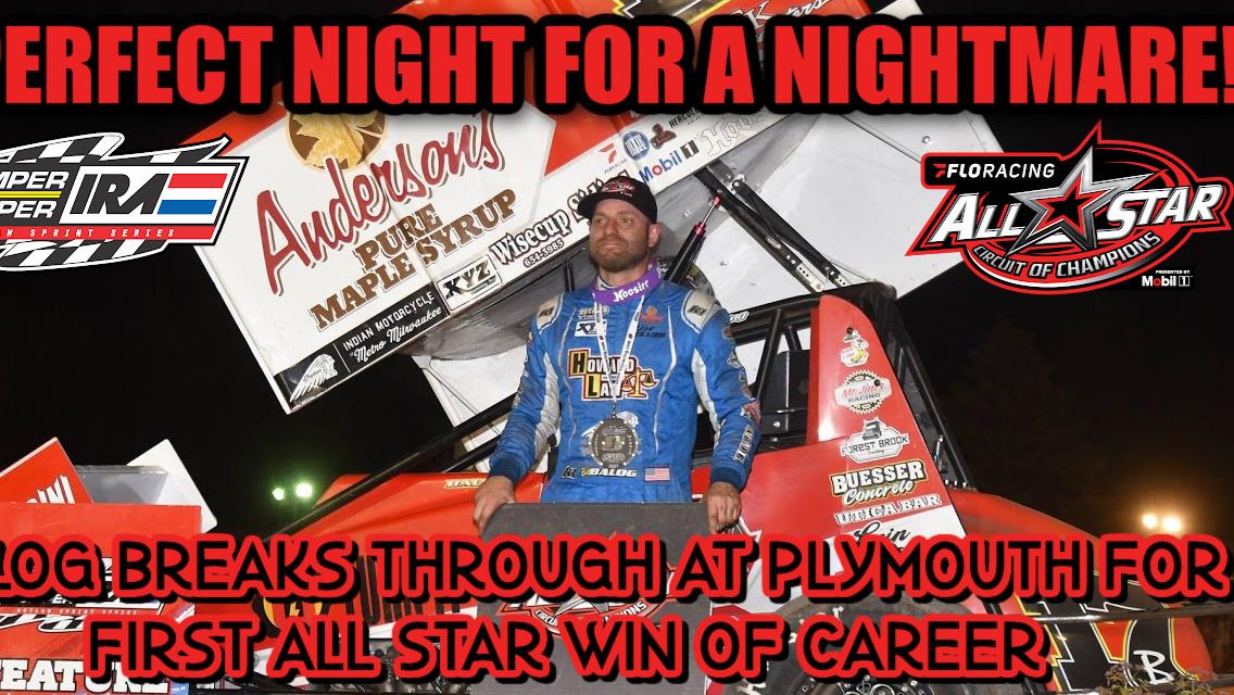 Bill Balog breaks through at Plymouth Dirt Track for first-ever All Star win